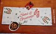 St Nicholas Square "Seas & Greetings" Ocean Beach Theme Christmas Table Runner