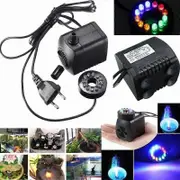 220V240V Submersible Pumps 15W Garden Pumps with LED Light Water Pump for AquariumFishPondFountain