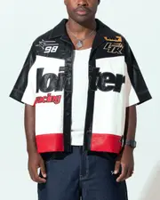 [LOITER] Loiter Racer Button Up Shirt Black/red - Size 2XL 2XL Black/Red