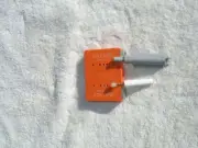 cabinet door hydraulic soft close dampers by Blum and Salice with drill guide