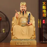 在飛比找蝦皮商城精選優惠-工藝品擺件 紅衣文昌帝君神像 家用供奉擺件沙金文曲星佛像 招