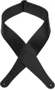Levy's M7GG3 Garment Leather Guitar Strap - Black (2-pack) Bundle