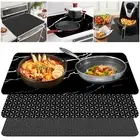 Induction Cooktop Mat Silicone Induction Cooker Covers Heat-resistant Protector◐