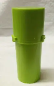 Plastic Storage Container w/Grinder - Airtight - Green