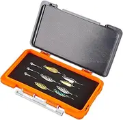 Fishing Tackle Box – Compact Translucent Mesh Lid | Handy Small Fishing Tackle Box Organizer | Fishing Accessories for Lakes Ideal for Organizing Hooks, Lures, and Outdoor Gear Efficiently