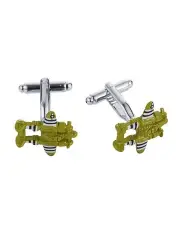 [Cudworth] Northrop P38 Lightning Warplane Cufflinks in Silver