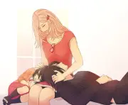 Anime naruto uchiha sasuke haruno sakura Custom Playmat Mat Pad