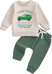 [Gureui] My First St Patricks Day Baby Boy Outfit Sweatshirt Pants Sweatsuit Toddler Infant Clothes