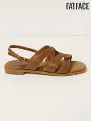 FatFace Coco Tan Brown Strappy Sandal (F24029) | $105