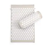 NNEOBA Light Gray Acupressure Massage Mat & Pillow Set