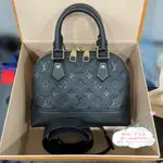 精品二手 LV 路易威登 NEO ALMA BB M44829 黑色壓紋皮革 艾瑪包 貝殼包 手提包 斜背包