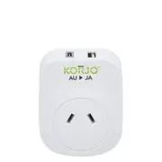 Korjo Japan Travel Adaptor Plug with USB C + USB A Port