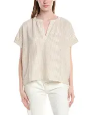 Splendid Tina Linen-Blend Blouse