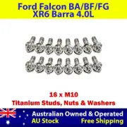 Titanium Exhaust Manifold & Turbo Stud Kit For Ford Falcon XR6 BA/BF/FG Barra