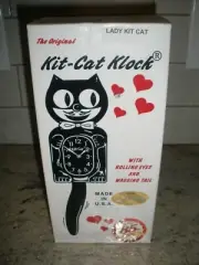 NEW Original Kit-cat Klick Lady Kit Cat BLACK Rolling Eyes, Wagging Tail