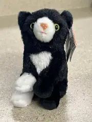 Republic Rescue Wild Republic Pocketkins 5” Black Tuxedo Cat NWT