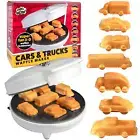 Electric Car Shaped Waffle Maker Non Stick Fun Breakfast Griddle for Kids