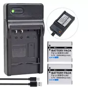 2x Battery +Charger For GE GB-50A 10502 PowerFlex 3D DV1 G100 J1470 J1470S PJ1