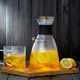玻璃冷水壺家用耐高溫水瓶套裝玻璃茶壺大容量果汁涼水壺【淘夢屋】