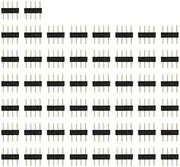 xinyee 4 Pin Male Connector Plug for RGB LED Strip Lighting 50 Pack Black