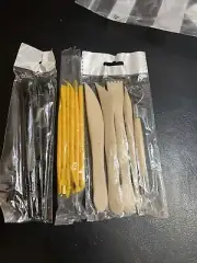 Unique Polymer And Wood Clay Tools Pottery Modeling Sculpting Tools Lot 3 Sets