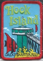 Vintage Hook Island Great Barrier Reef [QLD] Embroidered Iron-On Patch - New