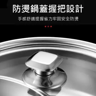 【QHL 酷奇】304不鏽鋼一體成形防溢鴛鴦鍋-28/30/32cm單一價任選(一體成型 無焊接 不挑爐具)