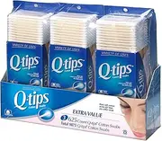 Q-tips Cotton Swabs, Club Pack 625 ct, Pack of 3