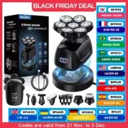 5-in-1 Shaver Cordless Hair Trimmer Bald Head Razor Electric For Men Wet Dry 7D