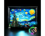 Brick Shine GC Light Kit for LEGO(R) Vincent van Gogh - The Starry Night 21333 - Remoted Version