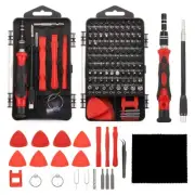 124 in 1 Magnetic Precision Screwdriver Set Electronics Repair Tools Kit Red