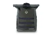 Tosca Roll Top Backpack Rucksack Outdoor Travel Bag Adjustable Strap Khaki
