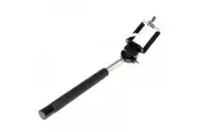 Laser-Co Universal Phone Selfie Stick w Control Cable Extendable Monopod Black
