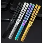 Stainless Steel Foldable Butterfly Comb – Beard & Hair Styling Tool