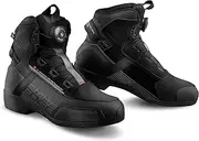 SHIMA Edge Motorcycle Shoes Men Women Leather Ventilated Waterproof ATOP Motorcycle Boots Protectors Trainers Non-Slip, Women's Ventilated Black, 36 EU