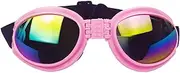 Pet Goggles,Doggie Goggles | Adjustable Strap UV Protection Windproof Dog Puppy Sunglasses, Suitable for Medium-Large Dog Pet Glasses Lippsy