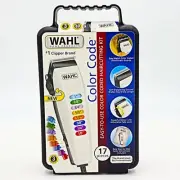 WAHL 9155-700 Color Code Complete 17-Piece Haircutting Kit Clipper w/ Fade Lever