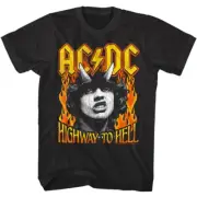 ACDC Highway to Hell Fire Men's T Shirt