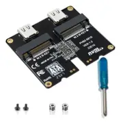 M.2 NVMe SATA SSD Enclosure Adapter Card 4TB JMS581 Type-C USB3.1 Gen25112