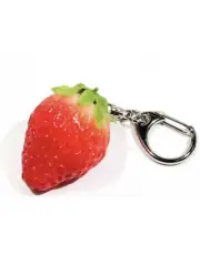 Food sample key chain, strawberries that look like you're going to eat 001TK