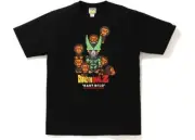 BAPE X DRAGON BALL Z BABY MILO CELL & CELL JR. TEE black a bathing ape 20ss