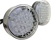 Turn Signal Indicator 1Pair Universal LED ATV Turn Signal Light Amber Indicator Motorcycle Front Rear Lamp for Bobber Chopper Cafe Racer Ducati (Color : Clear)