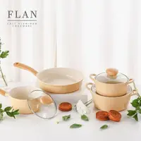 在飛比找Yahoo奇摩購物中心優惠-韓國 NEOFLAM Flan香草雪酪系列鍋具4鍋組(湯鍋+