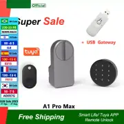 Lock Set with Fobs/ Keypad/ Smart Key Remote Unlock Work Google Assistant