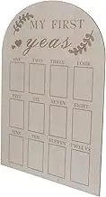 GRIRIW Wooden Newborn First Year Milestone Photo Frame 12 Month Keepsake Photo Board Baby Present