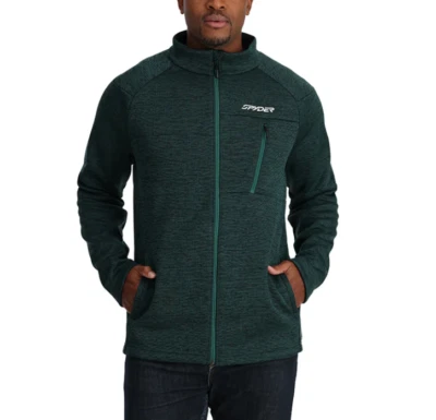 BRAND NEW Mens SPYDER Encore Full Zip LARGE Cypress Green