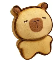 Cute Toast Plush | Cute Toast Cat Capybara Plush Toy,Room Decor Doll Stuffed Pillow Cartoon Pendant for Backpacks Bags