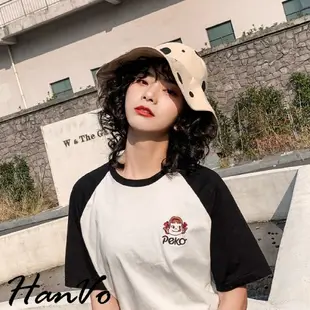 【HanVo】新款韓系抗UV漁夫帽 日系點點復古 韓國 帽子 防曬帽 遮陽帽 現貨女生衣著 女生配件 夏日必備 8108