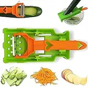 Multifunctional Kitchenware Set, 2025 New Upgrade 2 in 1 Vegetable Cutter and Parer, Julienne Set Julienne Strips for Potato Carrot Cucumber, Hang-Hole for Easy Storage, Dishwasher Security