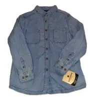 Woolrich Denim Blanket Lined Jean Jacket Southwest Aztec Women Small New Tags